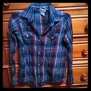 Wrangler Button up long sleeve Western shirt